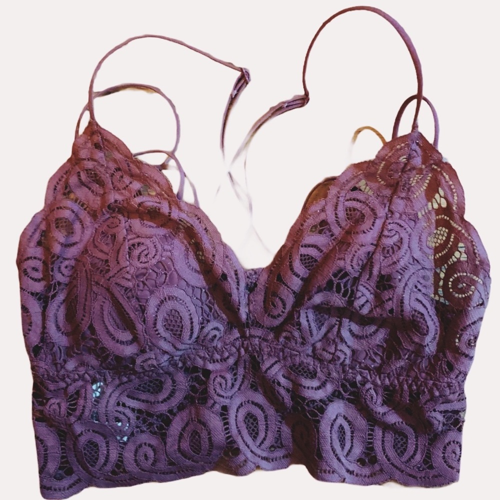 Victoria’s Secret Pink Crochet Lace Bralette - S